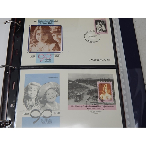 926 - Two Albums Containing a Quantity of Queen Mother FDC's, Stamps & Coin Covers together with two album... 