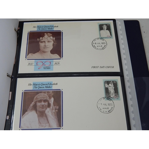 926 - Two Albums Containing a Quantity of Queen Mother FDC's, Stamps & Coin Covers together with two album... 