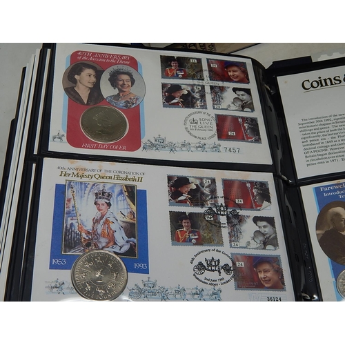 926 - Two Albums Containing a Quantity of Queen Mother FDC's, Stamps & Coin Covers together with two album... 