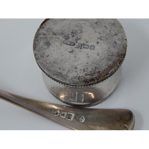 179 - Edwardian Silver Sifter Spoon Hallmarked London 1903 by William Hutton together with a small silver ... 