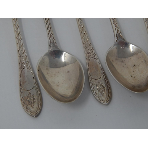 191 - Set of 12 Silver Coffee Spoons: Hallmarked London 1935 by W.E.B with Jubilee Hallmark: Weight 112g