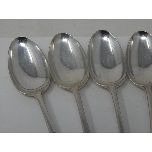 206 - Set of 6 Silver Dessert Spoons Hallmarked Sheffield, Various Dates by Mappin & Webb: Length 18.5cm: ... 