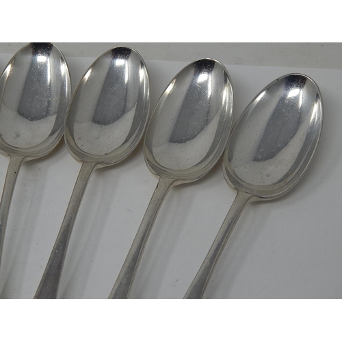 206 - Set of 6 Silver Dessert Spoons Hallmarked Sheffield, Various Dates by Mappin & Webb: Length 18.5cm: ... 