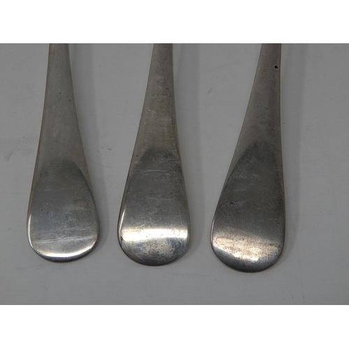 207 - Set of Three Silver Tablespoons Hallmarked Sheffield, Various Dates by Mappin & Webb: Length 21.5cm:... 