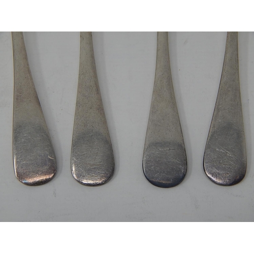 208 - Four Silver Teaspoons Hallmarked Sheffield, Various Dates by James & William Deakin: Weight 80g