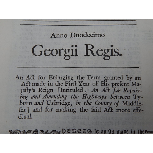 600 - An Interesting & Rare Collection of George II & George III Acts of Parliament: Dated 1721 onwards. (... 