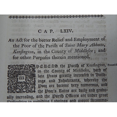 600 - An Interesting & Rare Collection of George II & George III Acts of Parliament: Dated 1721 onwards. (... 