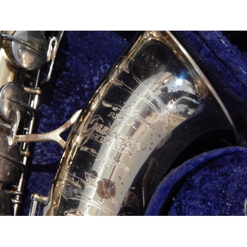 755 - Vintage GUBUN Saxophone with Accessories in Original Fitted Cae.