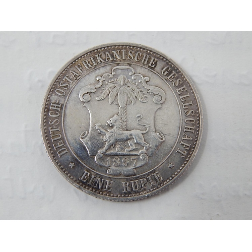 987 - Silver 1897 Eine Rupie.