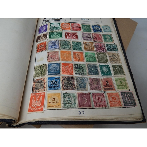 988 - Stamp Album Containing GB & World Stamps together with a large quantity of world stamps, all identif... 