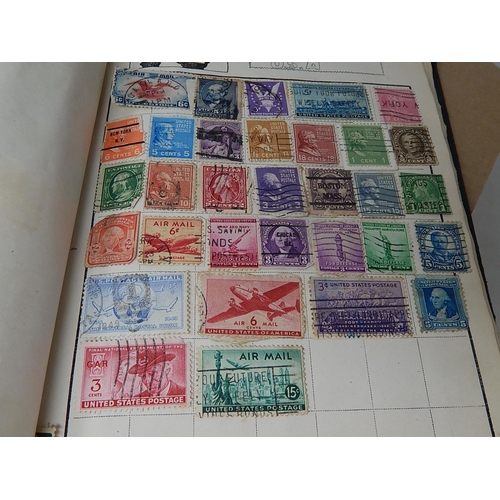 988 - Stamp Album Containing GB & World Stamps together with a large quantity of world stamps, all identif... 