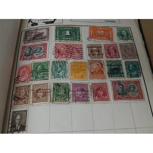 988 - Stamp Album Containing GB & World Stamps together with a large quantity of world stamps, all identif... 