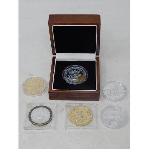 989 - Silver Commemorative Coins from the Millionaires Collection, $10 Silver Nelson Crown, Queen Victoria... 