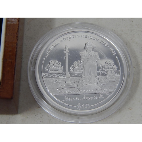 989 - Silver Commemorative Coins from the Millionaires Collection, $10 Silver Nelson Crown, Queen Victoria... 