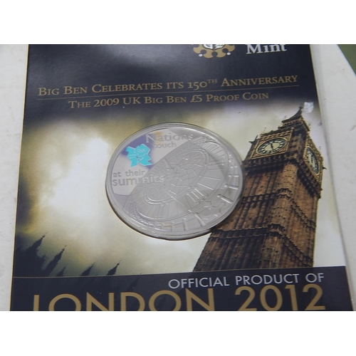 990 - Europe's Final National Coin Set, VE day Medallion, WWI Centenary Medallion, Big Ben £5 Proof Coin i... 