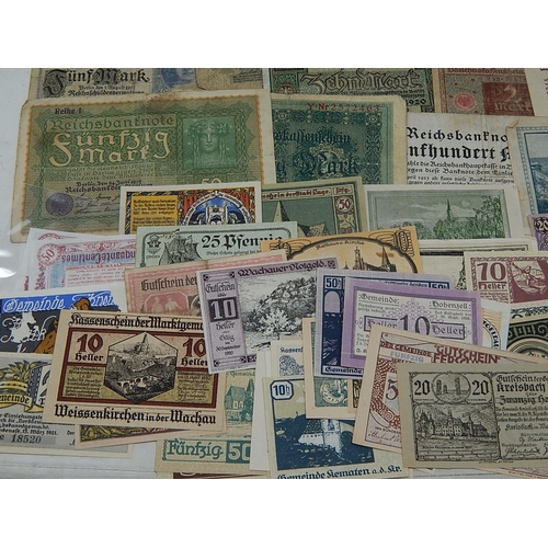 993 - Quantity of Austrian, German & French Banknotes.