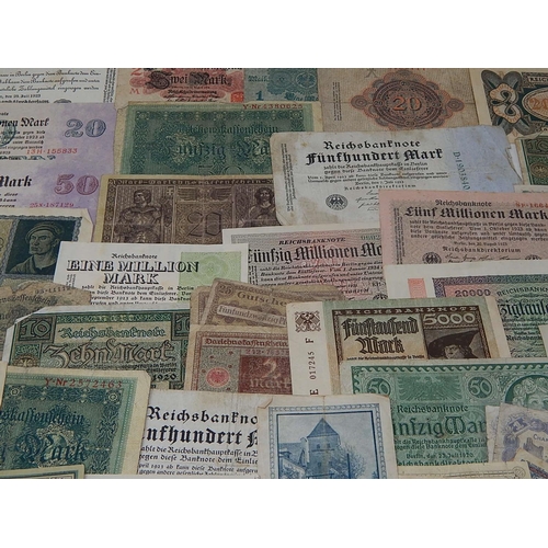 993 - Quantity of Austrian, German & French Banknotes.