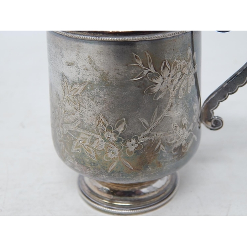 229 - Late C19th Russian Silver Christening Tankard: Measures 8.5cm high: Weight 75g