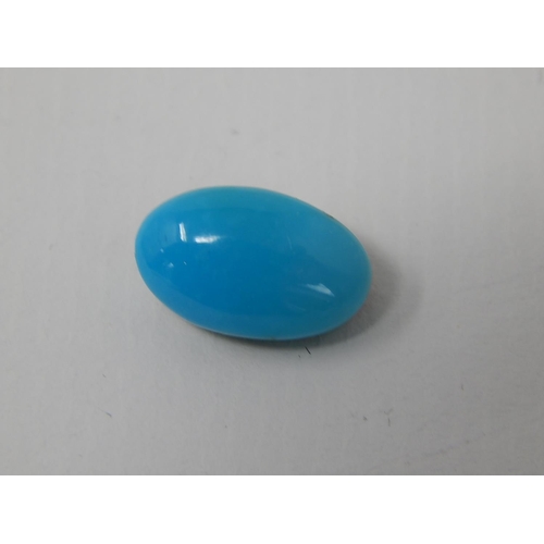 241 - Loose turquoise gemstone, oval cut weighing an estimated 4.00cts