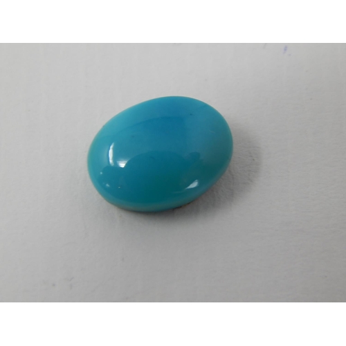 242 - Loose turquoise gemstone, oval cut weighing an estimated 4.00cts