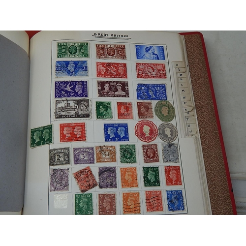 976 - Three Philatelic Stamp Albums Containing a Huge Quantity of GB & World Stamps: Sorting Will Reward.