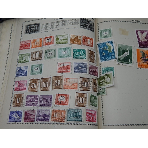 977 - Three Philatelic Stamp Albums Containing a Huge Quantity of GB & World Stamps: Sorting Will Reward.