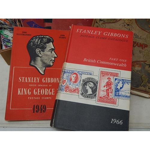 978 - Three Stamp Albums Containing a Quantity of GB & World Stamps together with two cigar boxes of stamp... 