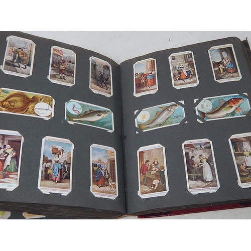 980 - A Large Collection of Cigarette Picture Cards Contained in Red Album (lot)