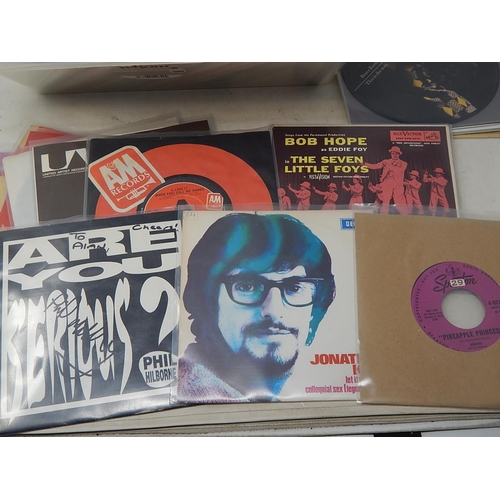 681 - A collection of 100 45rpm singles all housed in plastic sleeves these records come from the estate o... 