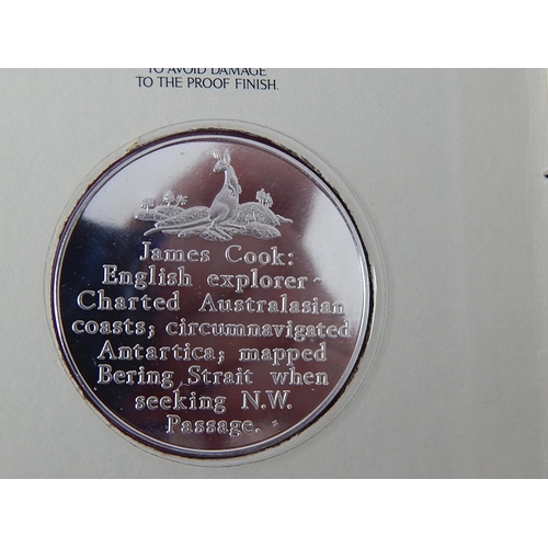 264 - Set of 24 Silver Commemorative Medallions 