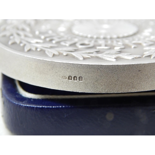 265 - Sir Christopher Wren Commemorative Medallion Struck in Matt Britannia Silver 958 Standard: Hallmarke... 