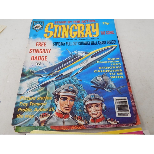 771 - Large Quantity of Thunderbirds & Stingray Comics Including No 1 Edition Comics & Poster Book.