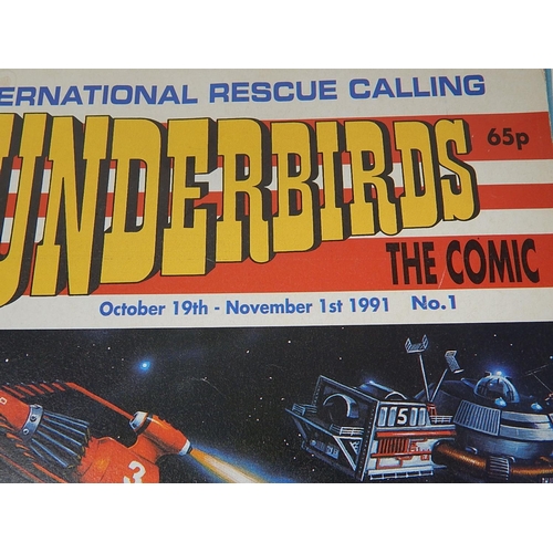 771 - Large Quantity of Thunderbirds & Stingray Comics Including No 1 Edition Comics & Poster Book.