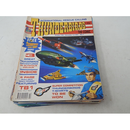 771 - Large Quantity of Thunderbirds & Stingray Comics Including No 1 Edition Comics & Poster Book.