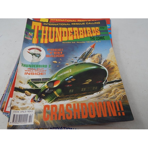 771 - Large Quantity of Thunderbirds & Stingray Comics Including No 1 Edition Comics & Poster Book.