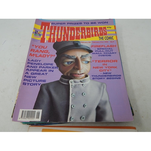 771 - Large Quantity of Thunderbirds & Stingray Comics Including No 1 Edition Comics & Poster Book.