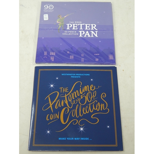 939 - Peter Pan Isle of Man 2020 Great Ormond Street Hospital 50p Coin Collection; The Pantomine 50p Coin ... 