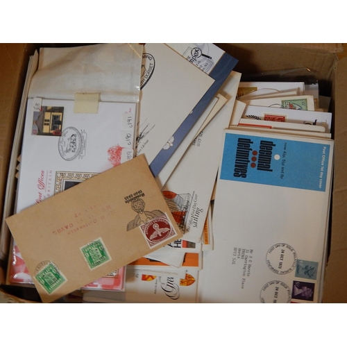 839 - A huge box of First day Covers, packs, etc