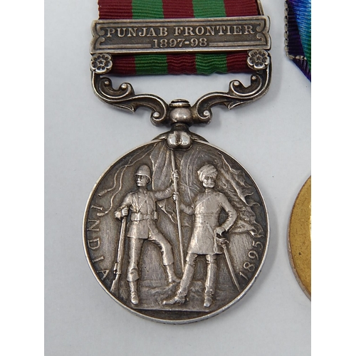 932 - Medal Group Awarded to S-1311 A E + Later Cpl WW Rockall Rifle Brigade inc Punjab Frontier 1897-8