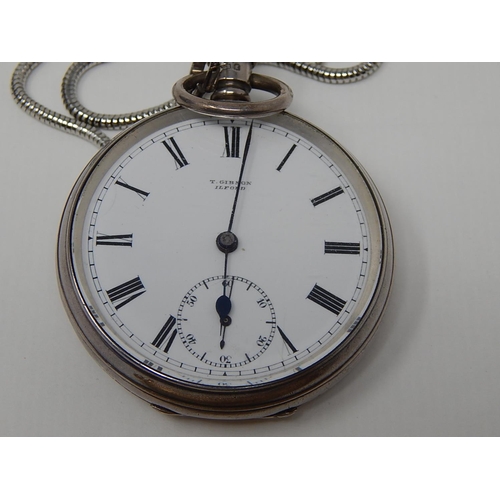 961 - A Silver Pocket watch and a gold propelling pencil