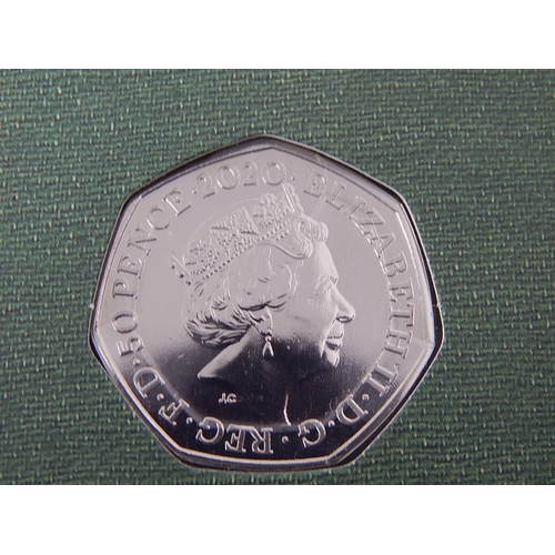 852 - Brexit Strike Your Own 50p coins all Brilliant, about as struck in Royal Mint blister packs (4)