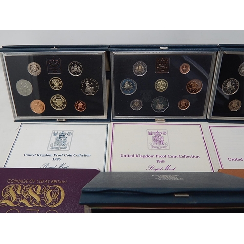 903 - UK Proof Sets 1970, 1971, 1972, 1973, 1974, 1975, 1976, 1978 and 1982, 1983, 1984, 1985 and 1986 all... 