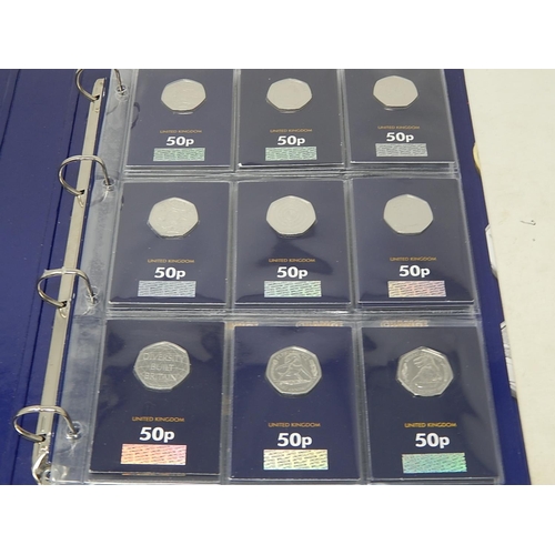 958 - Collection of Brilliant Uncirculated 50p Coins inc Tokyo Olympics, Dinosaurs, Decimal Day, etc all B... 