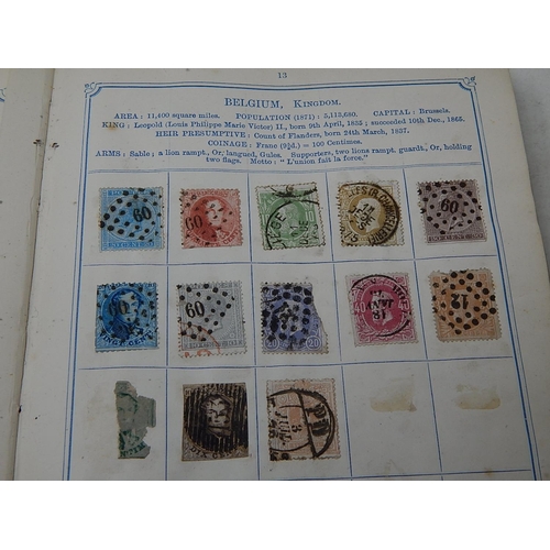 967 - Vintage Stamp Album with a good collection of early stamps including a large range of Queen Victoria... 