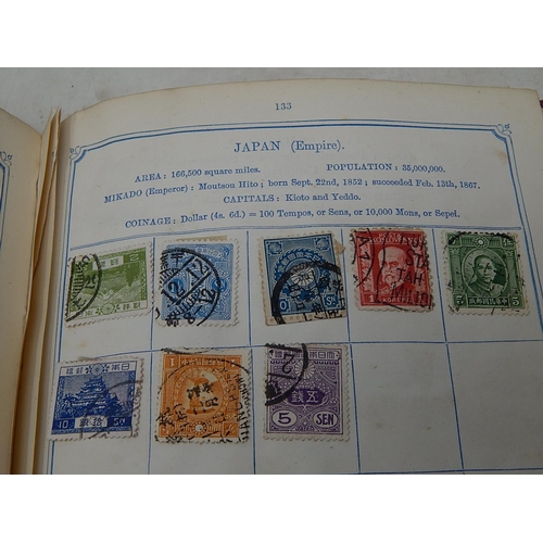 967 - Vintage Stamp Album with a good collection of early stamps including a large range of Queen Victoria... 