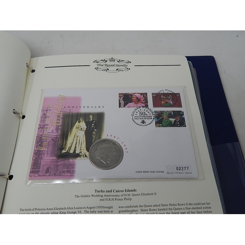 970 - The Royal Family collection of Coin Covers, etc housed in collector's album, noted 6 x £5 coin cover... 