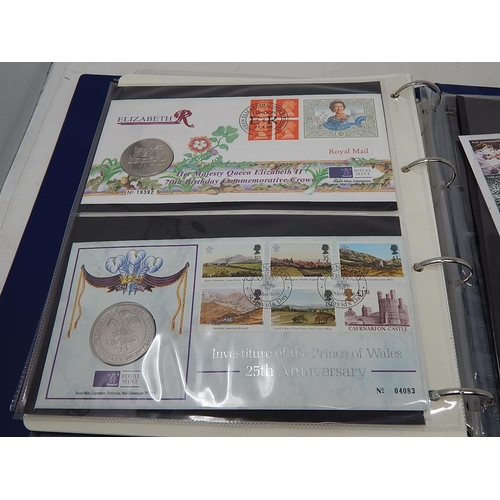 970 - The Royal Family collection of Coin Covers, etc housed in collector's album, noted 6 x £5 coin cover... 