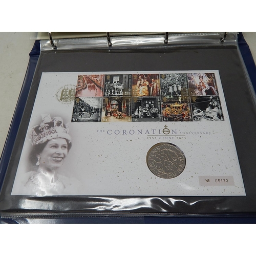 970 - The Royal Family collection of Coin Covers, etc housed in collector's album, noted 6 x £5 coin cover... 