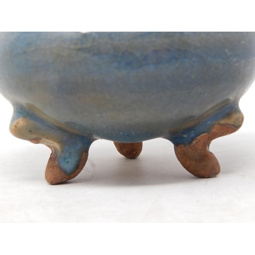 666 - Ancient Chinese Cauldron Bowl on three shaped feet: Measures 9cm diameter x 8cm high.