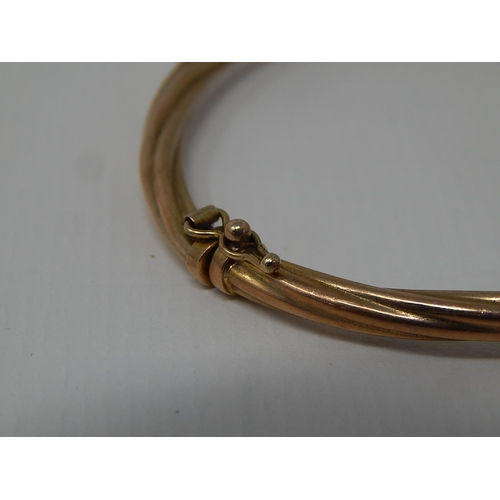 287 - 9ct Yellow Gold Bangle: Weight 4.7g